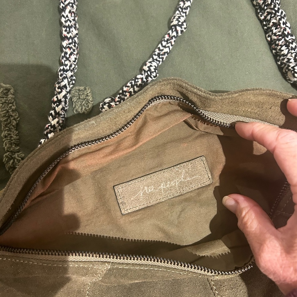 Olive Green Canvas Tote Bag